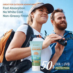 Vigority Beef Tallow Sunscreen with Zinc Oxide: Natural Non-Toxic SPF 50 - 3.4 FL OZ