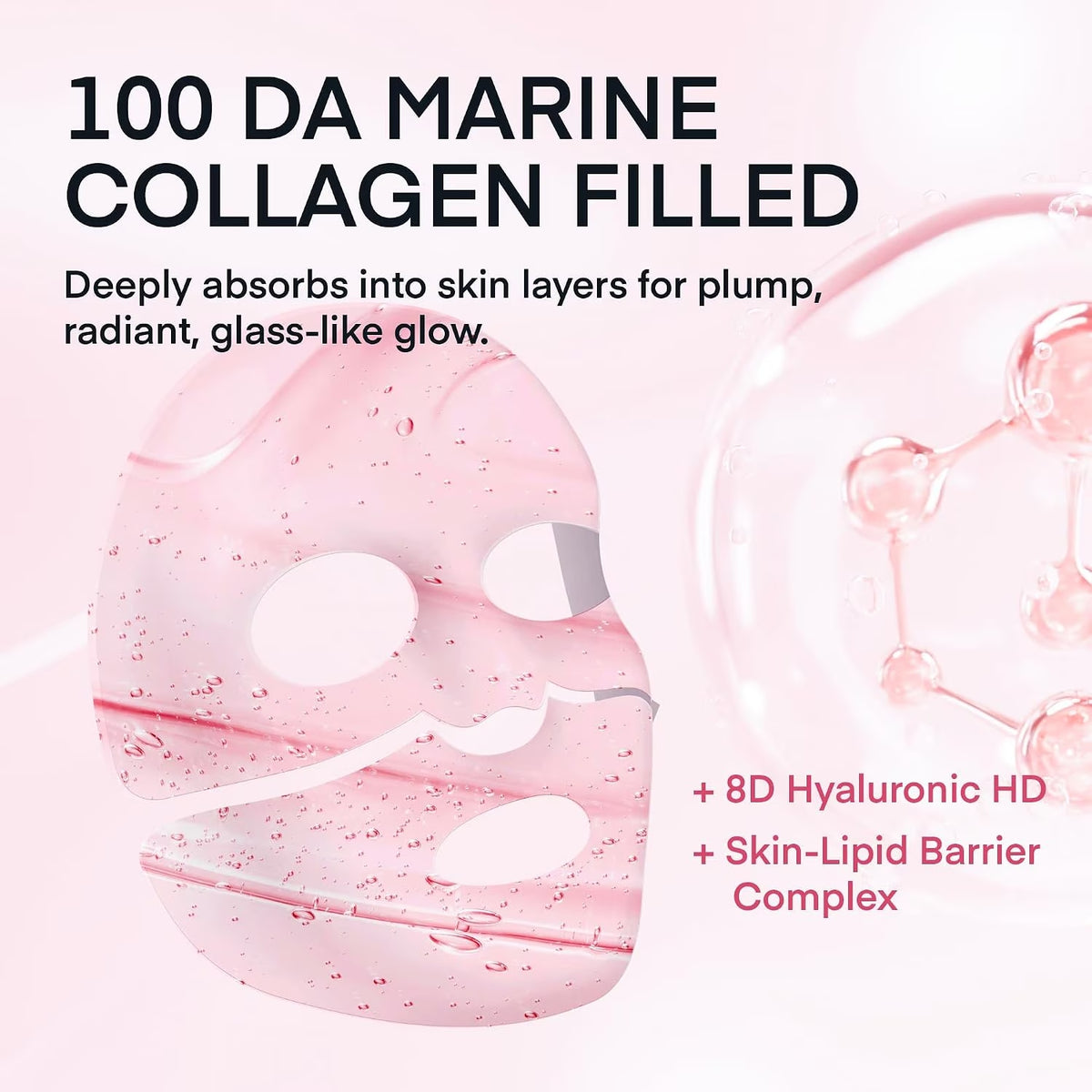 Terez & Honor Korean Overnight Collagen Face Mask, 4 Packs