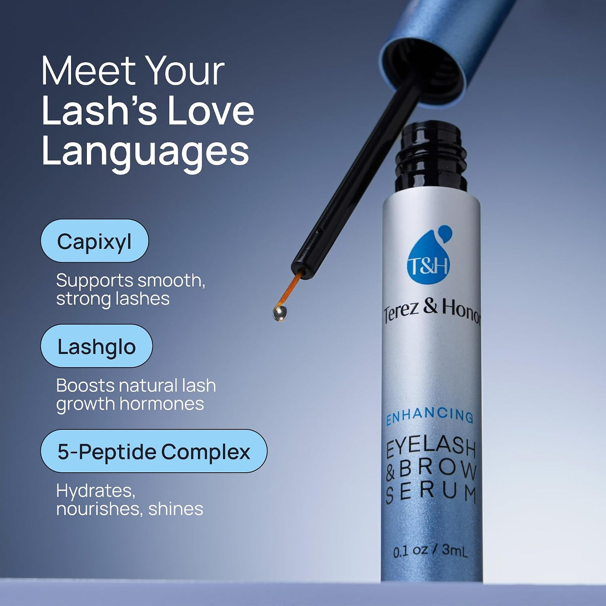 TEREZ & HONOR Enhancing Lash Serum – Korean Prostaglandin-Free Eyelash & Brow Serum