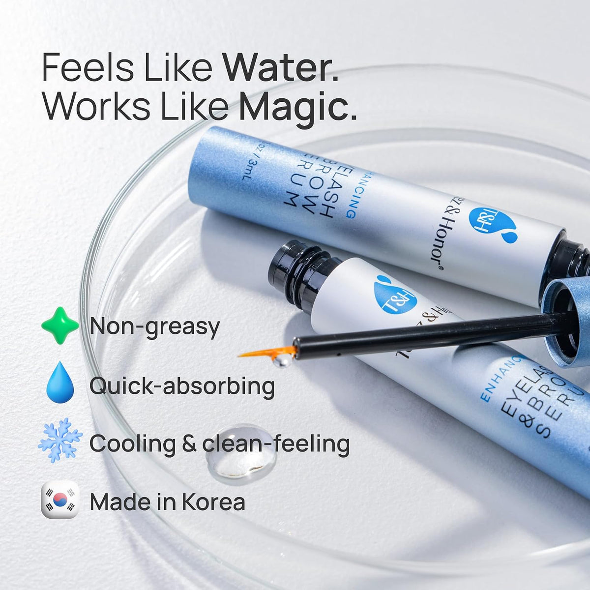 TEREZ & HONOR Enhancing Lash Serum – Korean Prostaglandin-Free Eyelash & Brow Serum