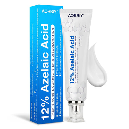 AOBBIY 12% Azelaic Acid Acne Cream, 1 Oz