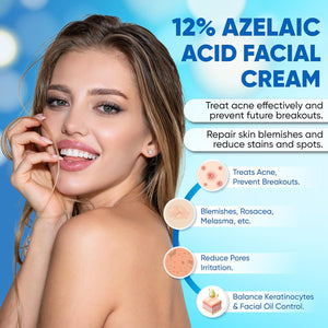 AOBBIY 12% Azelaic Acid Acne Cream, 1 Oz