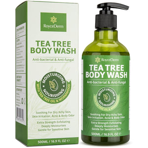 Roycederm Tea Tree Body Wash, Anti-bacterial & Anti-fungal, 16.9 fl oz